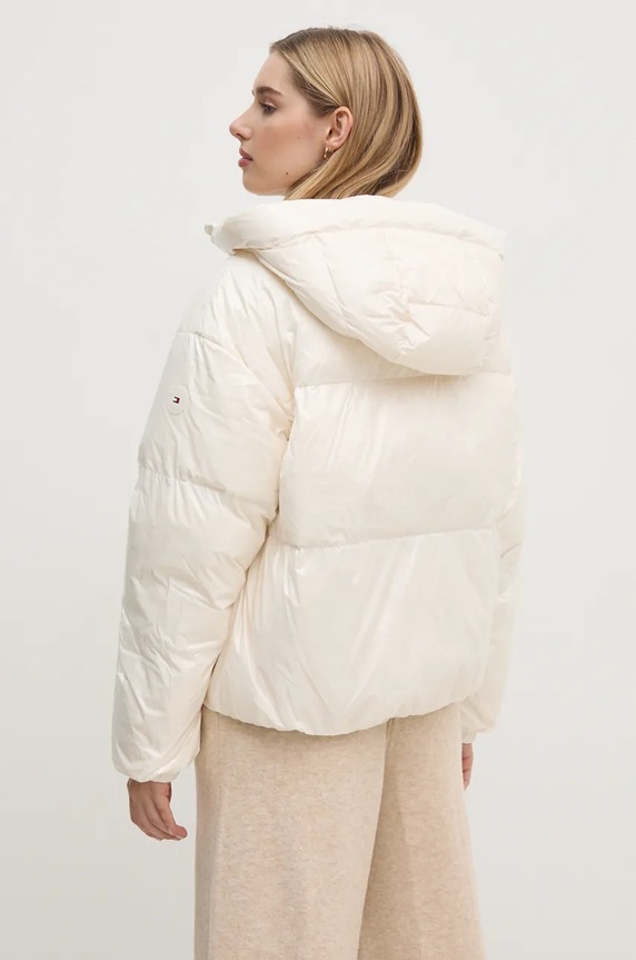 Oblečení Péřová bunda Tommy Hilfiger WW0WW43523 béžová