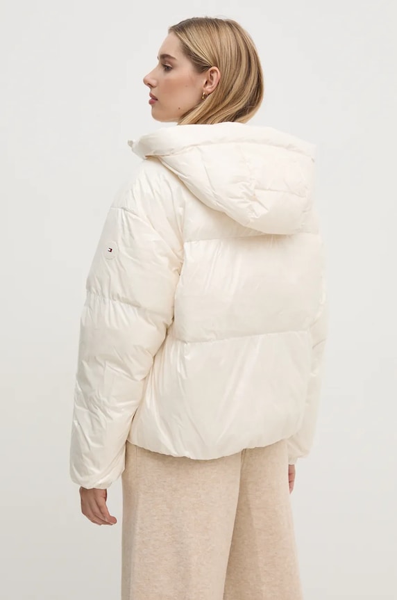 Oblečení Péřová bunda Tommy Hilfiger WW0WW43523 béžová