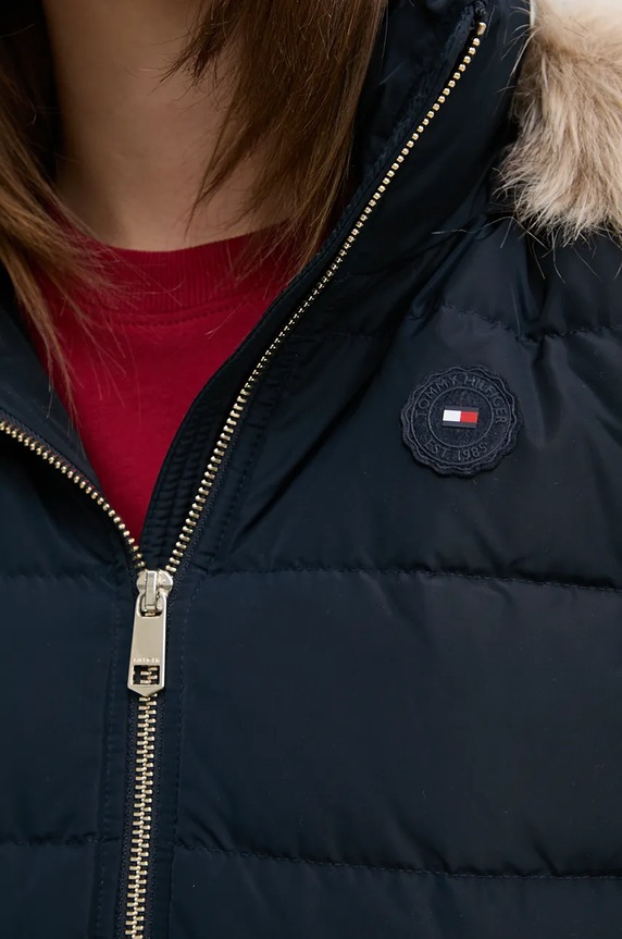 Tommy Hilfiger vesta de puf WW0WW43634 bleumarin