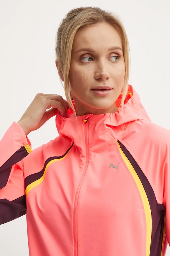 Nepremokavá bunda Puma Ultraweave Raincell ružová 525753