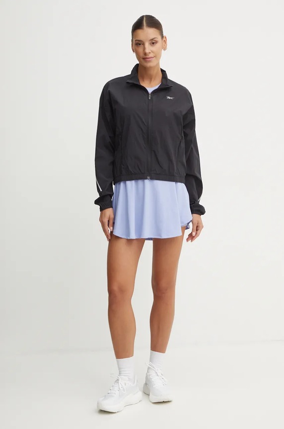 Reebok jachetă de alergare Speed 100205704 negru AW24