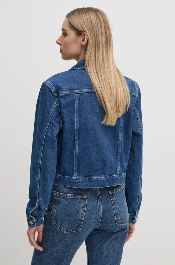 Îmbrăcăminte Calvin Klein Jeans geacă din denim J20J224043 bleumarin