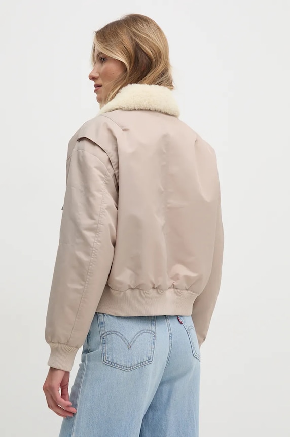 Odzież Calvin Klein Jeans kurtka J20J224115 beżowy