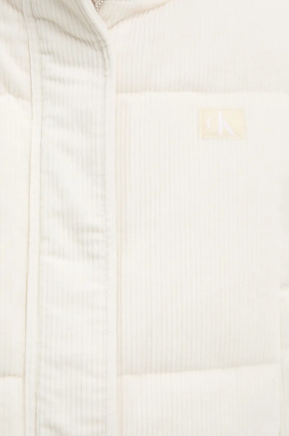 Μπουφάν με κορδόνι Calvin Klein Jeans J20J224620 λευκό