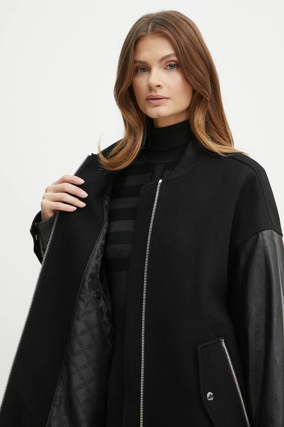 MICHAEL Michael Kors kurtka bomber wełniana MF420FPBQA