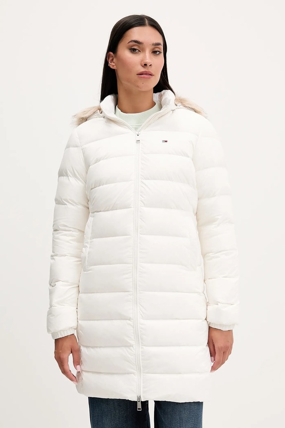 Tommy Jeans geacă de puf alb DW0DW18864
