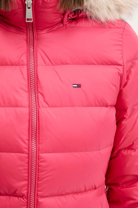 Tommy Jeans geacă de puf DW0DW18864 roz