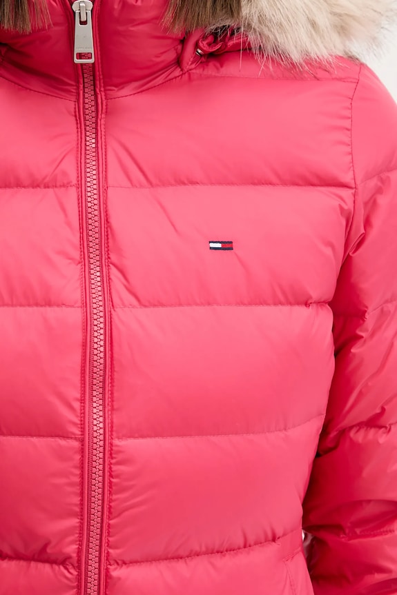 Tommy Jeans geacă de puf DW0DW18864 roz