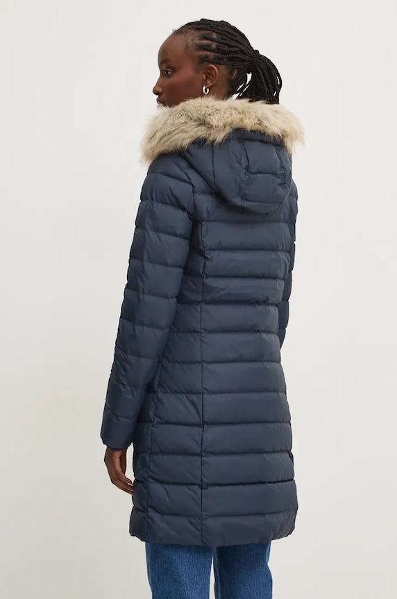 Ρούχα Μπουφάν με επένδυση από πούπουλα Tommy Jeans DW0DW18864 σκούρο μπλε