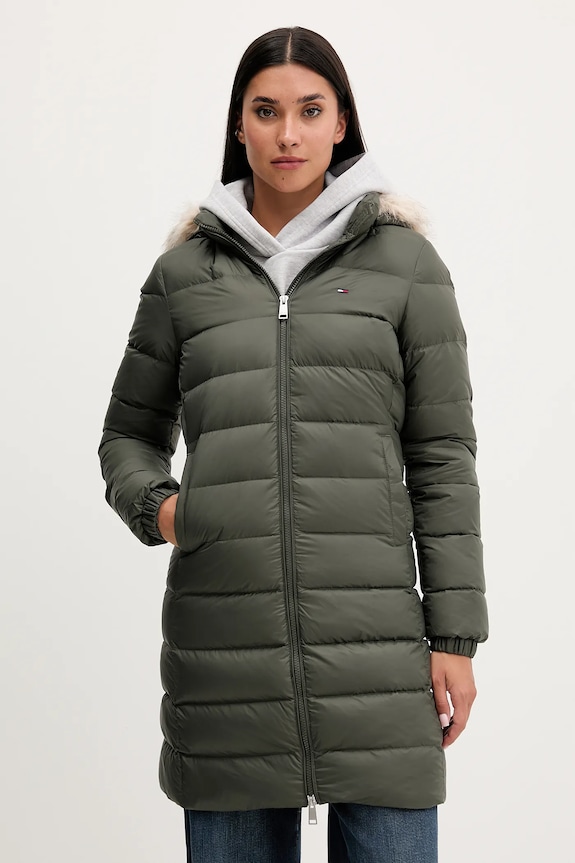 Tommy Jeans geacă de puf verde DW0DW18864