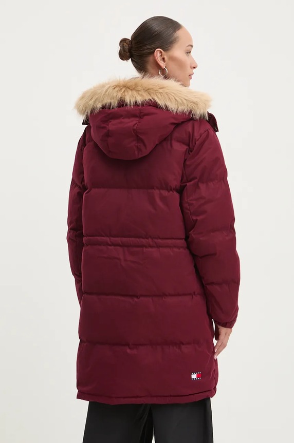 Odzież Tommy Jeans kurtka puchowa DW0DW18821 bordowy