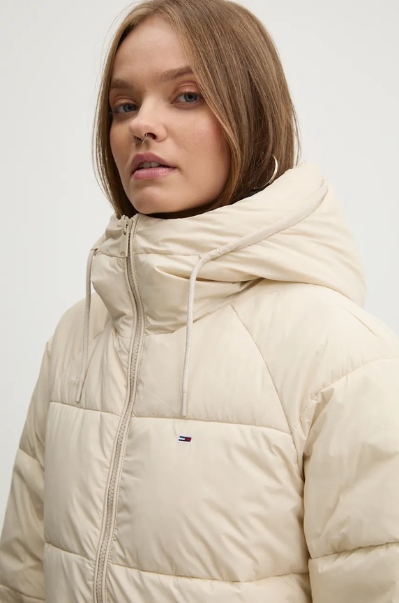 Bunda Tommy Jeans béžová DW0DW18841