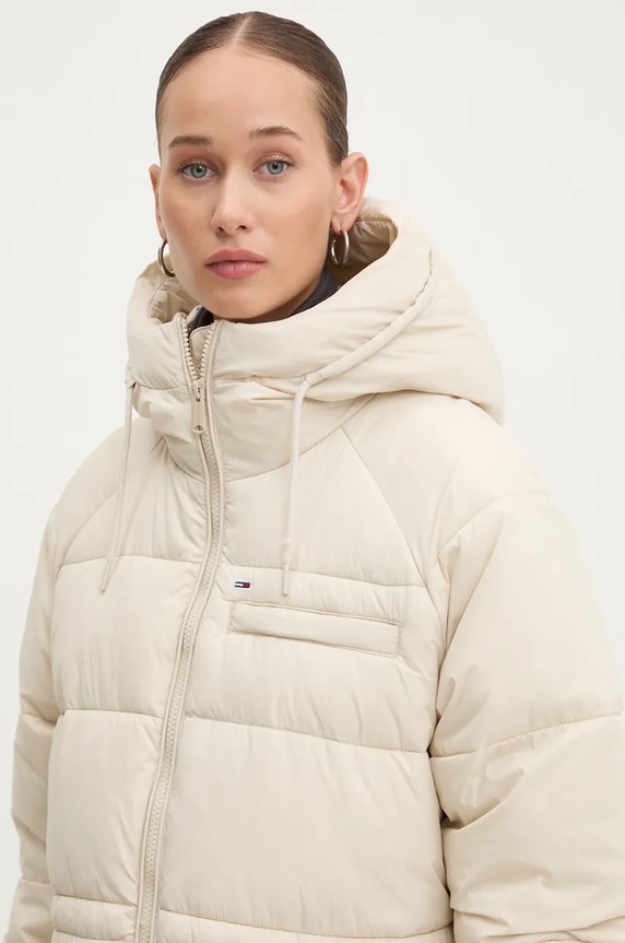 Bunda Tommy Jeans béžová DW0DW18842