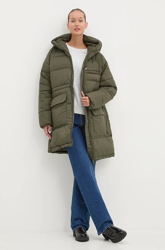 Tommy Jeans rövid kabát DW0DW18842 zöld NC24