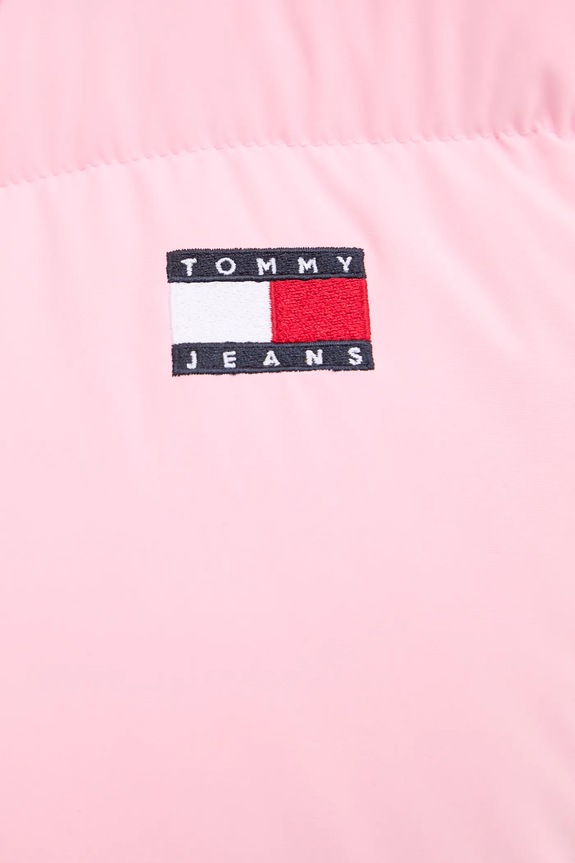 Péřová bunda Tommy Jeans DW0DW20390 růžová