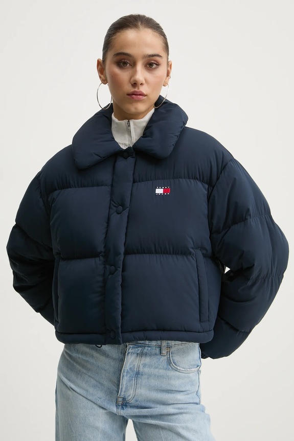 Μπουφάν με επένδυση από πούπουλα Tommy Jeans DW0DW20390 σκούρο μπλε SS25