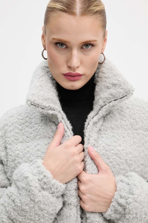 Moschino Jeans geacă din amestec de lână 0613.8718 gri