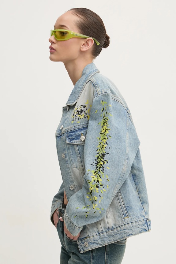 Džínová bunda Moschino Jeans riflovina modrá 0516.8720