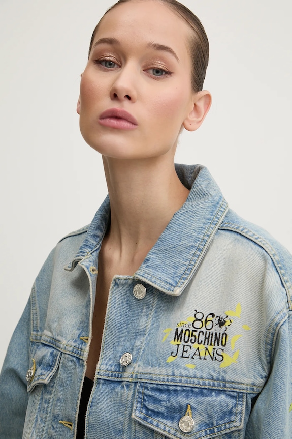 Džínová bunda Moschino Jeans 0516.8720 modrá