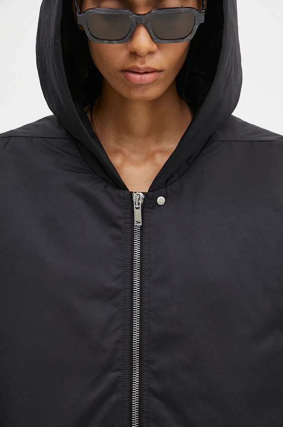 Яке Rick Owens Hooded Peter черен DS02D2725.MU