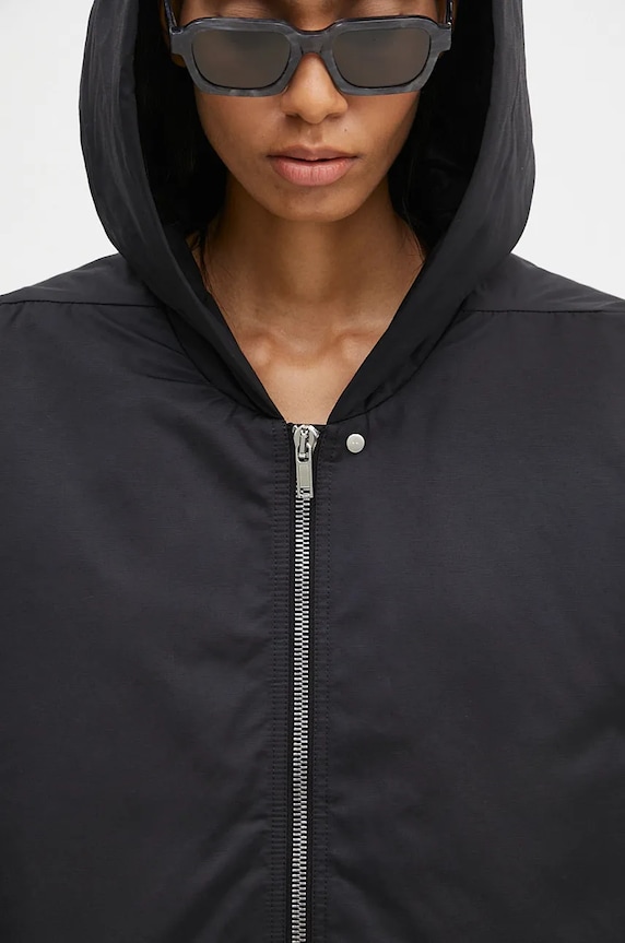 Яке Rick Owens Hooded Peter черен DS02D2725.MU