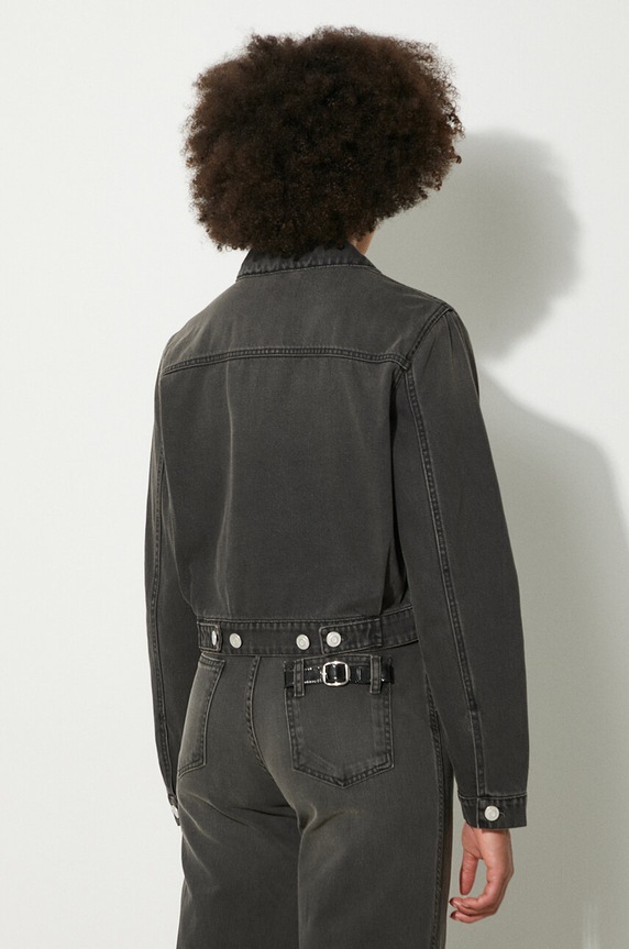 Odzież Coperni kurtka jeansowa Denim Workwear Jacket COPBL20F2004 szary