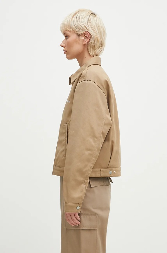 Jakna Carhartt WIP Module Script Jacket I033774.1Q501 bež AW24
