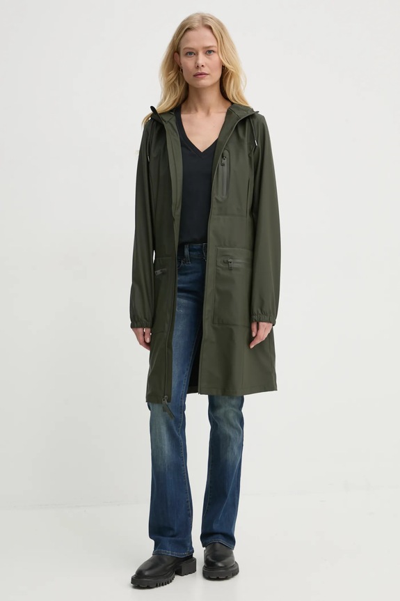Rains esődzseki Cargo Curve Jacket W3 12050.03 zöld AW24