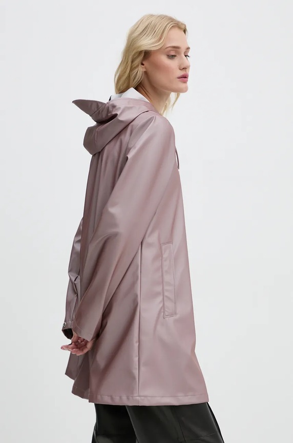 Kišna jakna Rains A-Line W Jacket W3 za prijelazno razdoblje ljubičasta 18050.37