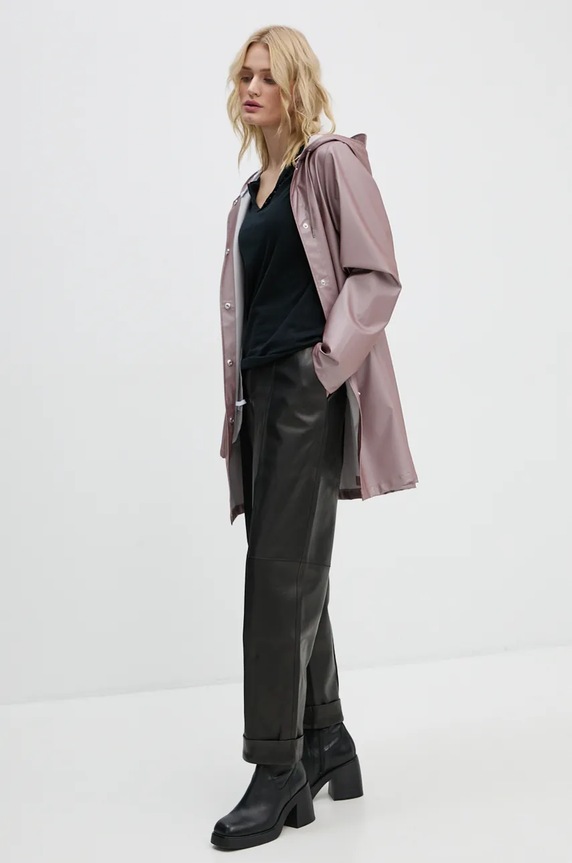 Kišna jakna Rains A-Line W Jacket W3 18050.37 ljubičasta AW24