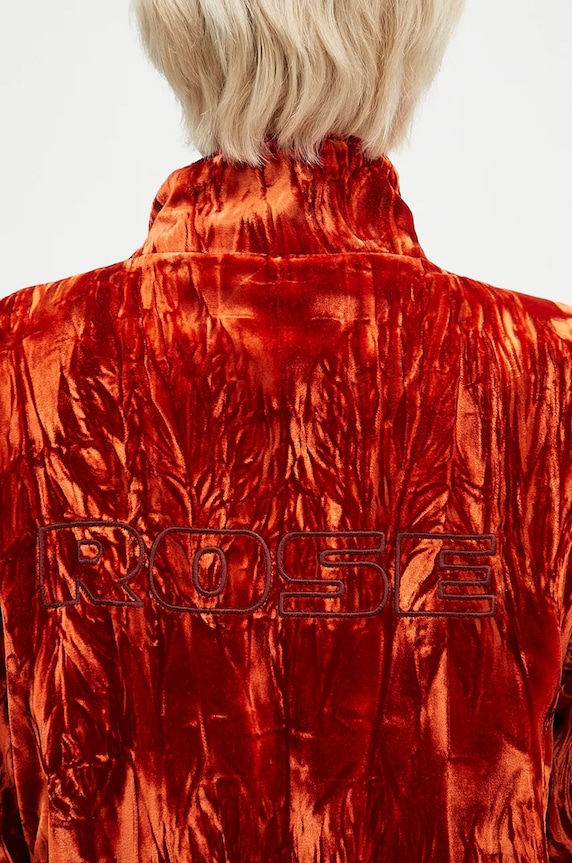 Martine Rose velvet sweatshirt Shrunken Track Jacket orange 164WF04202