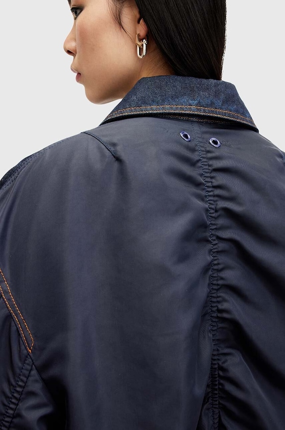 AllSaints kurtka bomber DILLAN BOMBER granatowy W007OA