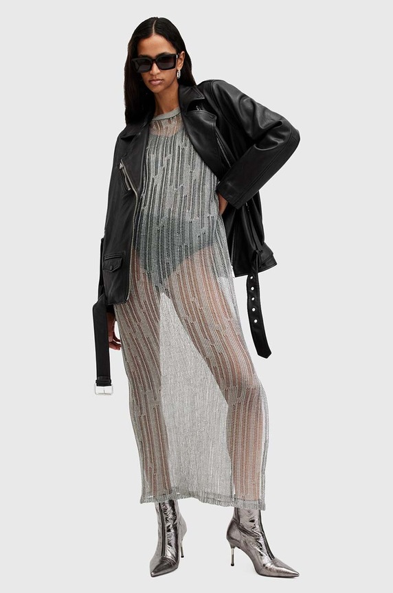 Kožená bunda AllSaints BILLIE W091LB