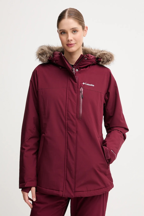 Lyžiarska bunda Columbia Ava Alpine zimný šport burgundské 2085831
