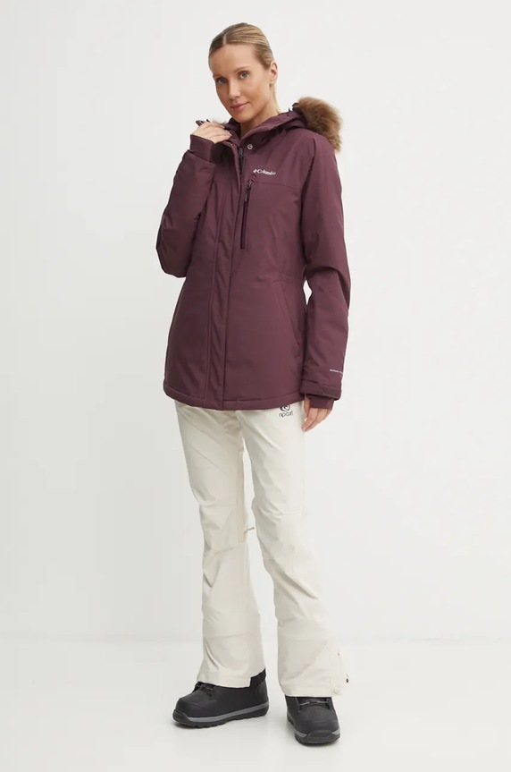 Lyžařská bunda Columbia Ava Alpine 2085831 burgundské AW25