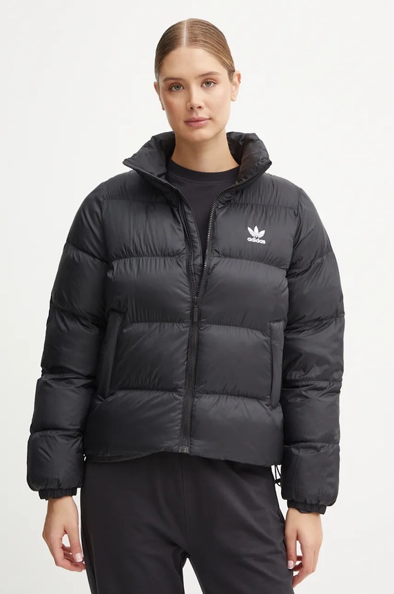 adidas Originals rövid kabát szigetelt fekete JD0420