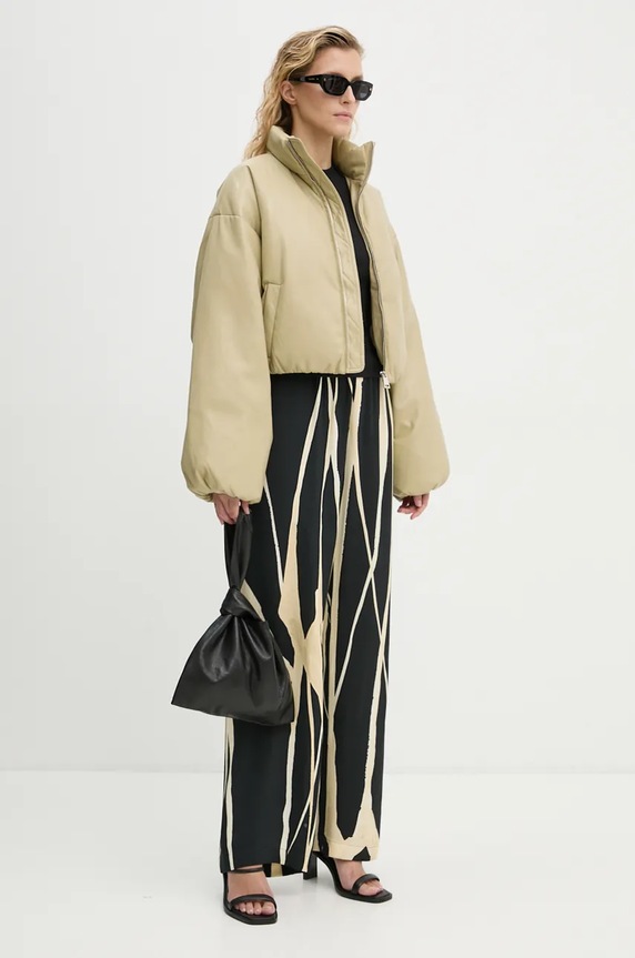 Pernata jakna Nanushka LILIMA NW24PFSG11062 zelena AW24