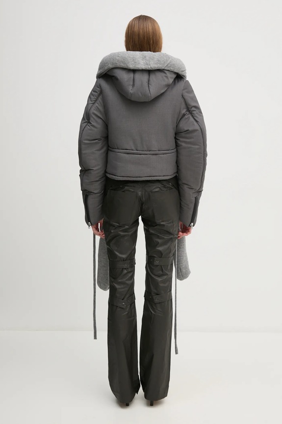 Odzież Ottolinger kurtka Deconstruced Cropped Puffer Jacket 2209060111 szary