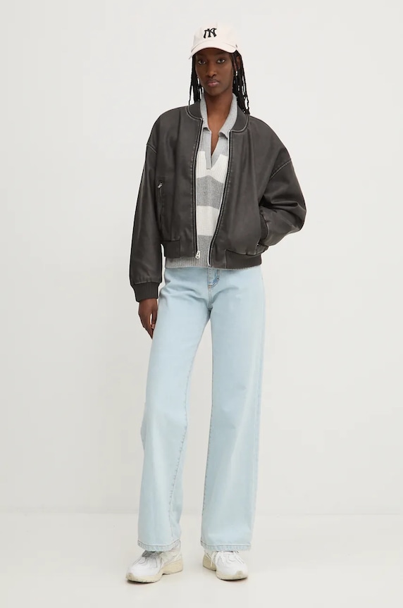 Hollister Co. kurtka bomber KI344.4060.900 szary AW24