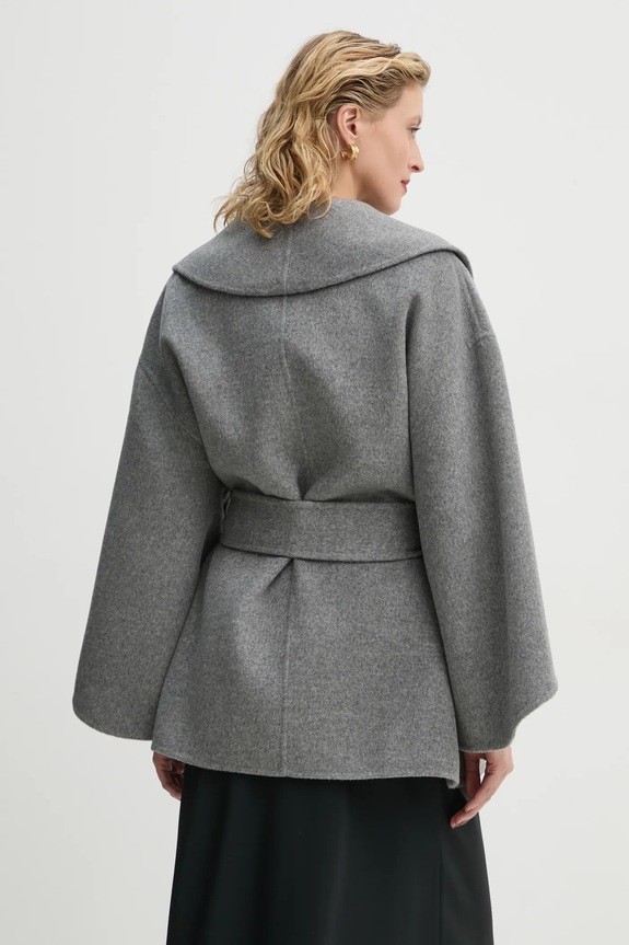 Ruházat By Malene Birger gyapjúkabát MARGITH 103187 szürke