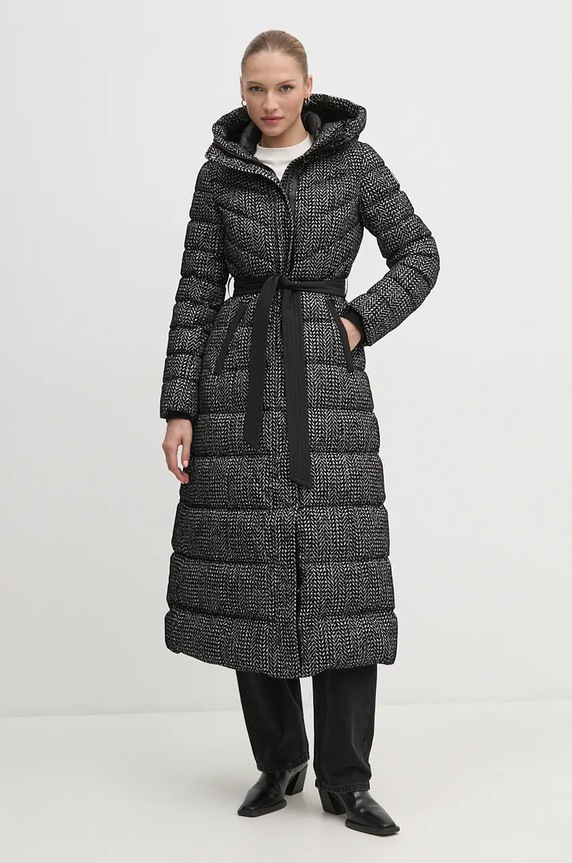 Péřová bunda MACKAGE s podšívkou černá CALINA.FLP