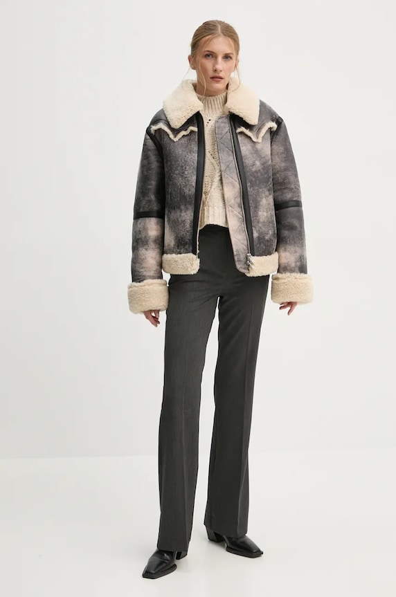 Stand Studio kurtka Lessie Jacket 61957.9073 szary AW24