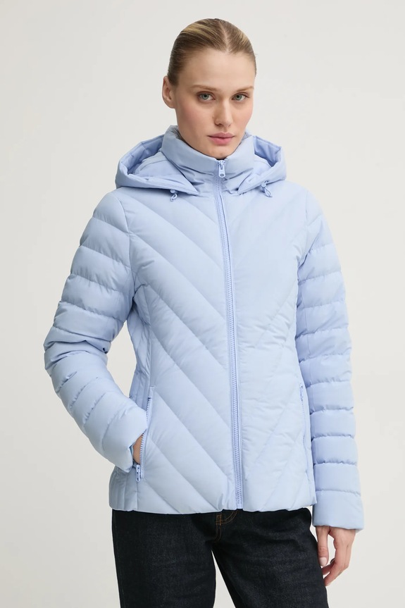 Páperová bunda Abercrombie & Fitch zateplené modrá KI144.4182.245
