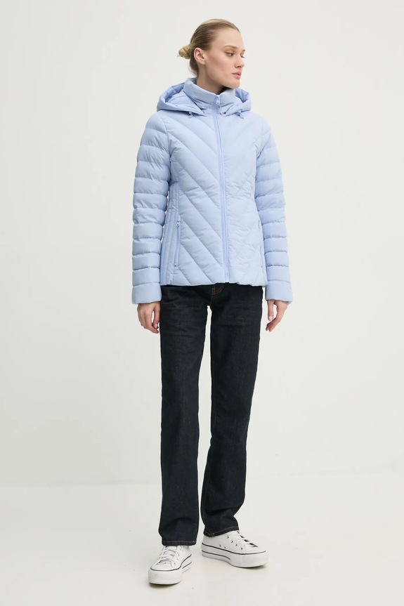 Páperová bunda Abercrombie & Fitch KI144.4182.245 modrá AW24