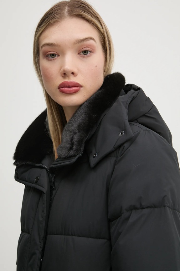 Μπουφάν Abercrombie & Fitch μαύρο KI144.4254.900