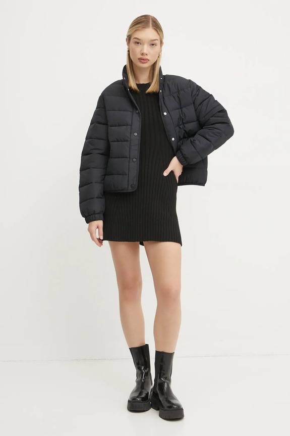 Μπουφάν Hollister Co. KI344.4102.901 μαύρο AW24