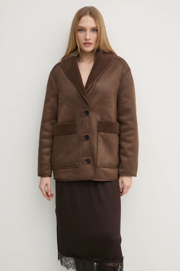 Jakna Hoss Intropia smeđa 5458312