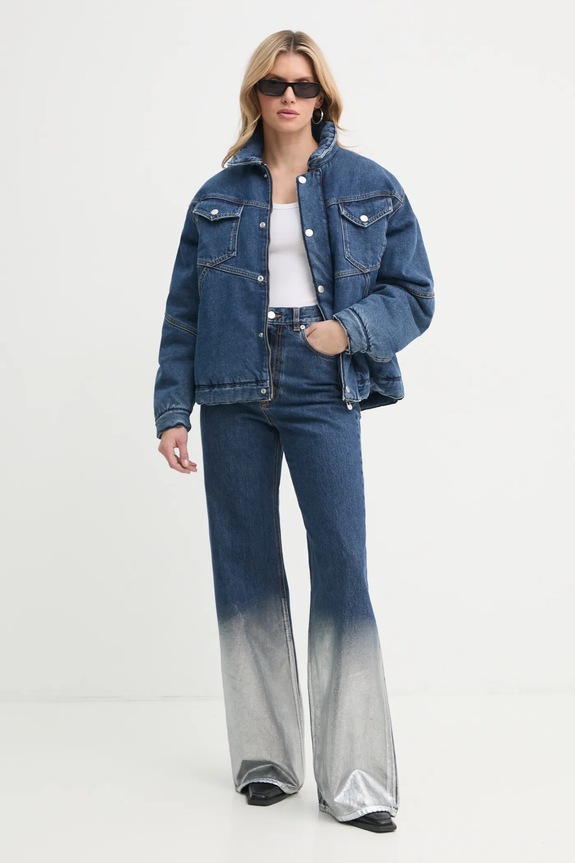 K+LUSHA kurtka jeansowa KLW09002DF132KLW50 niebieski AW24