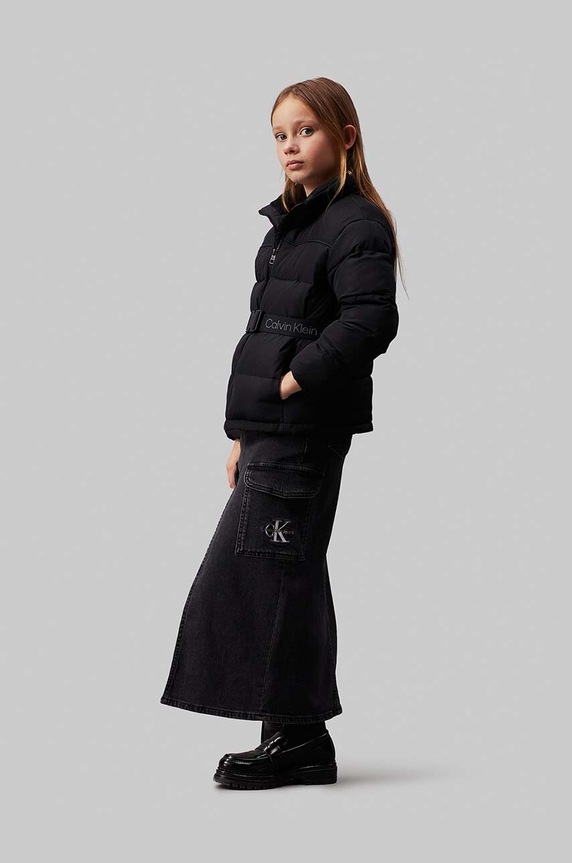 Dječja jakna Calvin Klein Jeans crna IG0IG02592.9BYH.128.176