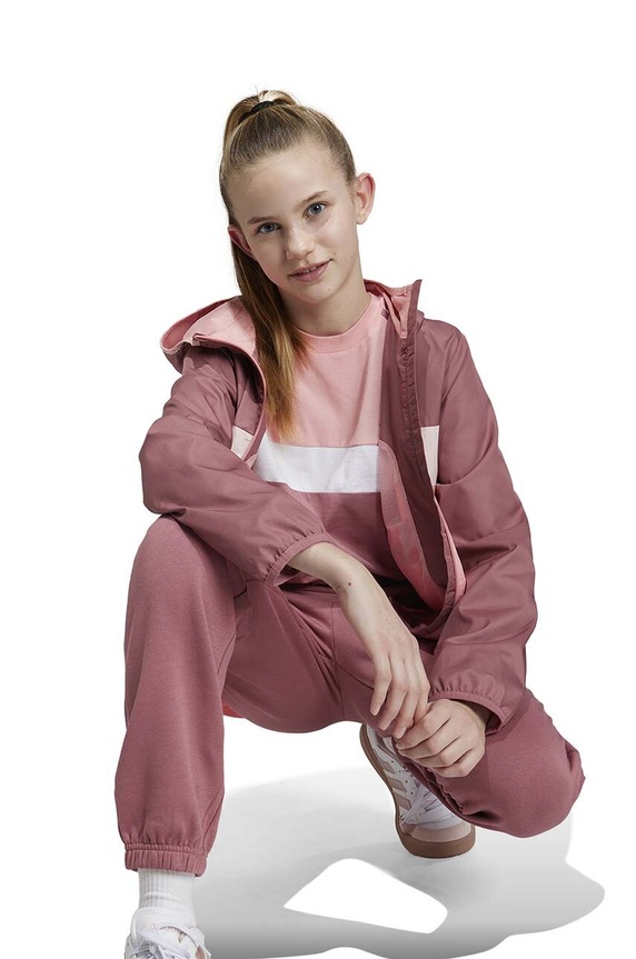 adidas kurtka dziecięca J TIBERIO WB pozostałe różowy JG1249